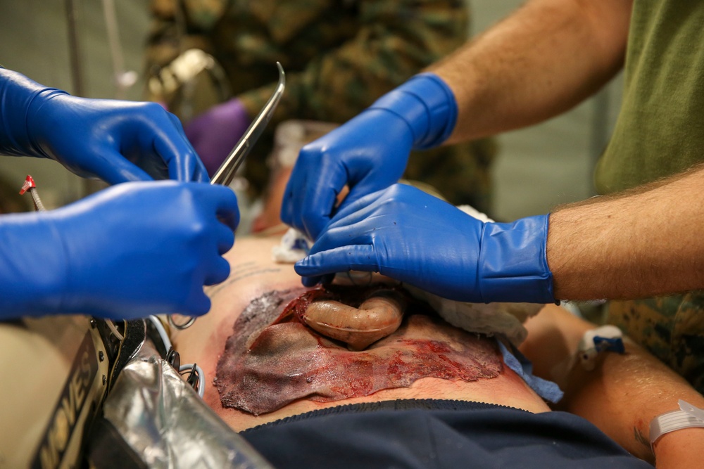U.S. Sailors with 1st Medical Battalion Participate In a MCCRE