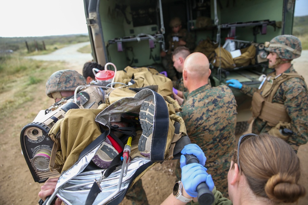 U.S. Sailors with 1st Medical Battalion Participate In a MCCRE