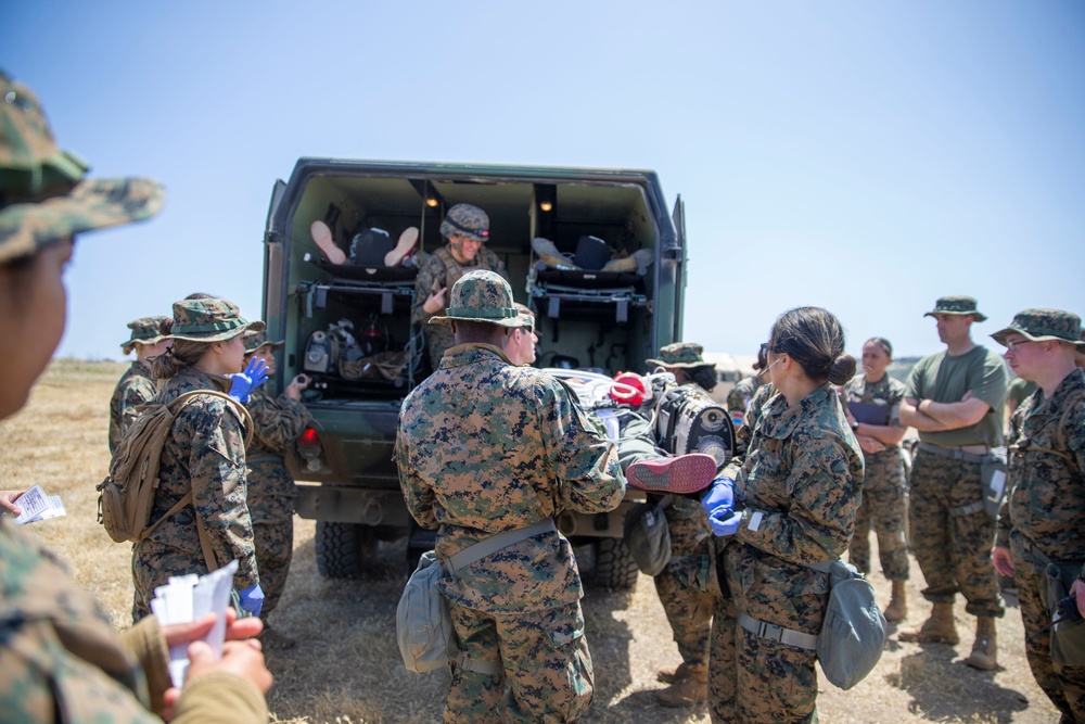 U.S. Sailors with 1st Medical Battalion Participate In a MCCRE