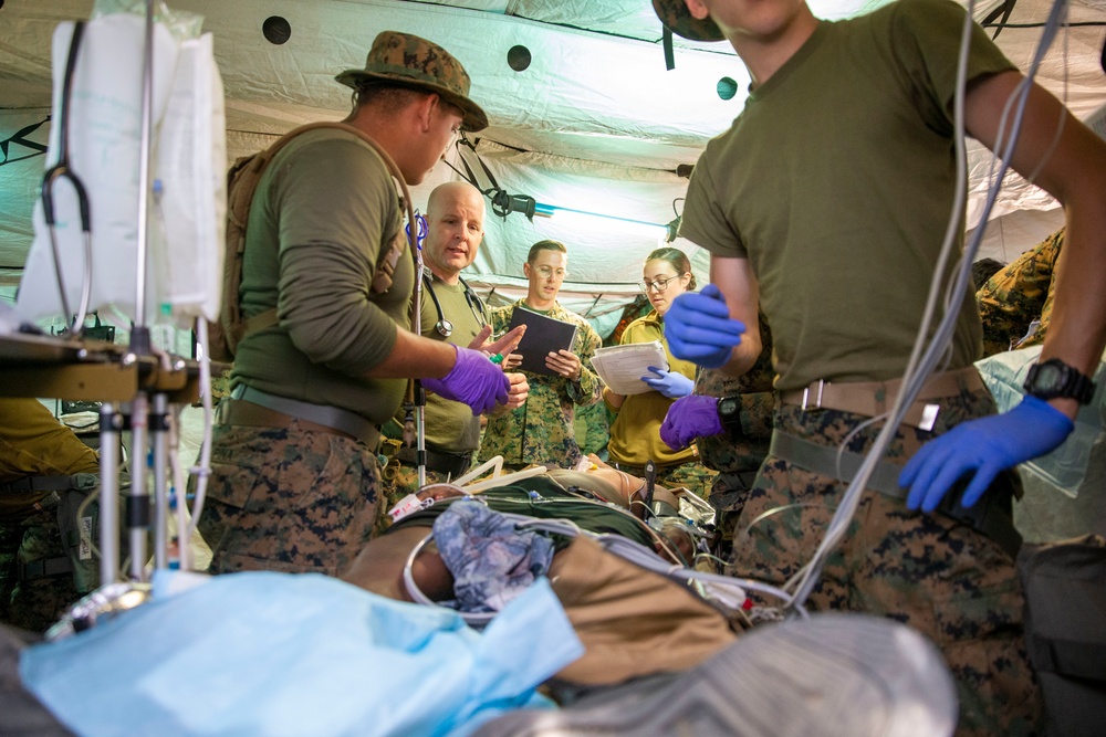 U.S. Sailors with 1st Medical Battalion Participate In a MCCRE