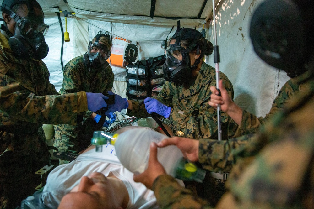 U.S. Sailors with 1st Medical Battalion Participate In a MCCRE