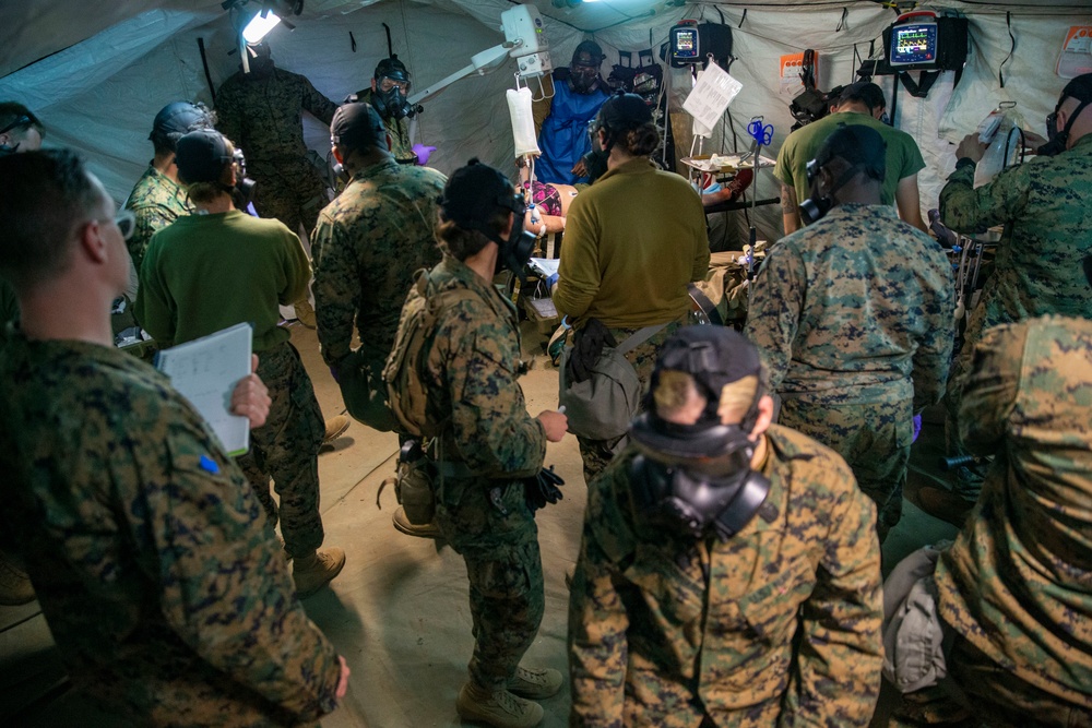 U.S. Sailors with 1st Medical Battalion Participate In a MCCRE
