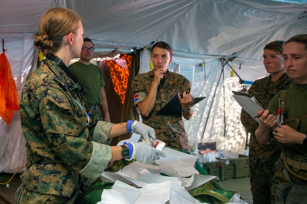 U.S. Sailors with 1st Medical Battalion Participate In a MCCRE