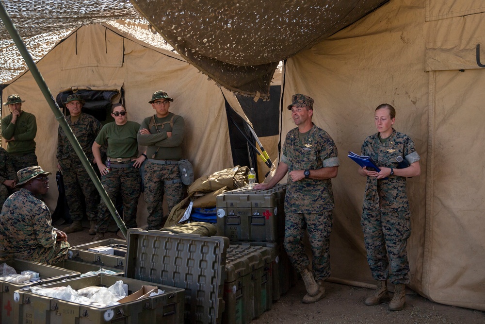 U.S. Sailors with 1st Medical Battalion Participate In a MCCRE
