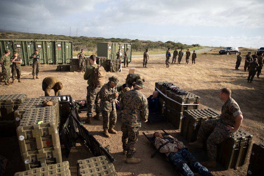U.S. Sailors with 1st Medical Battalion Participate In a MCCRE