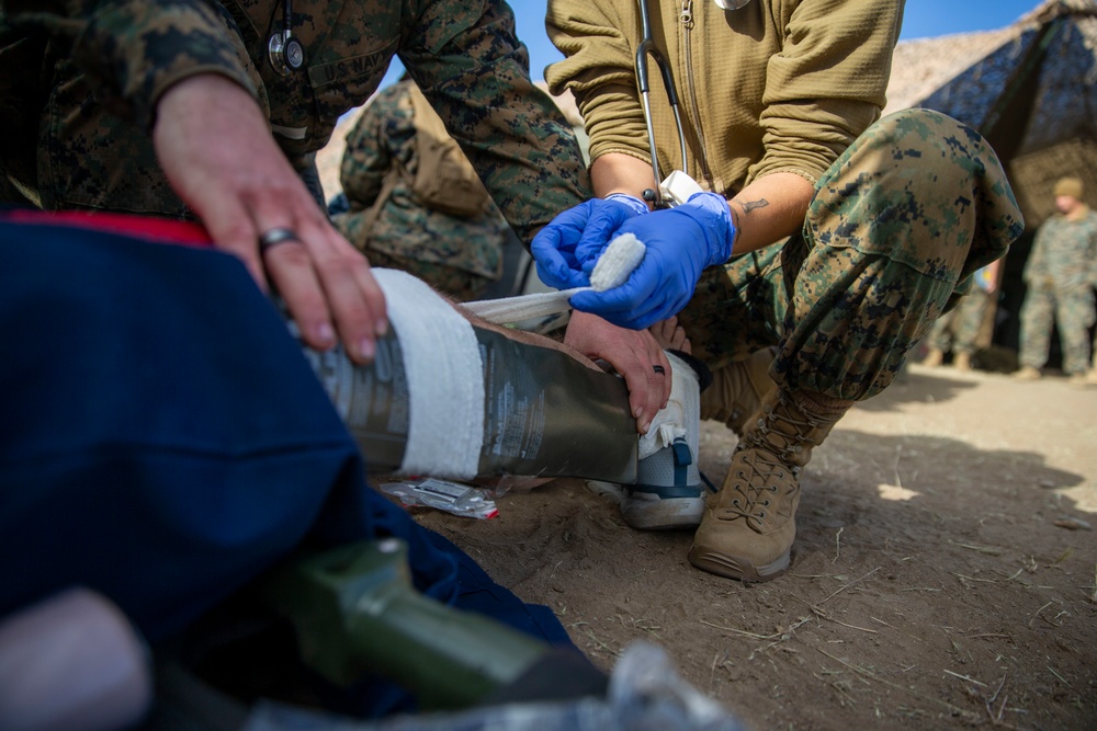 U.S. Sailors with 1st Medical Battalion Participate In a MCCRE