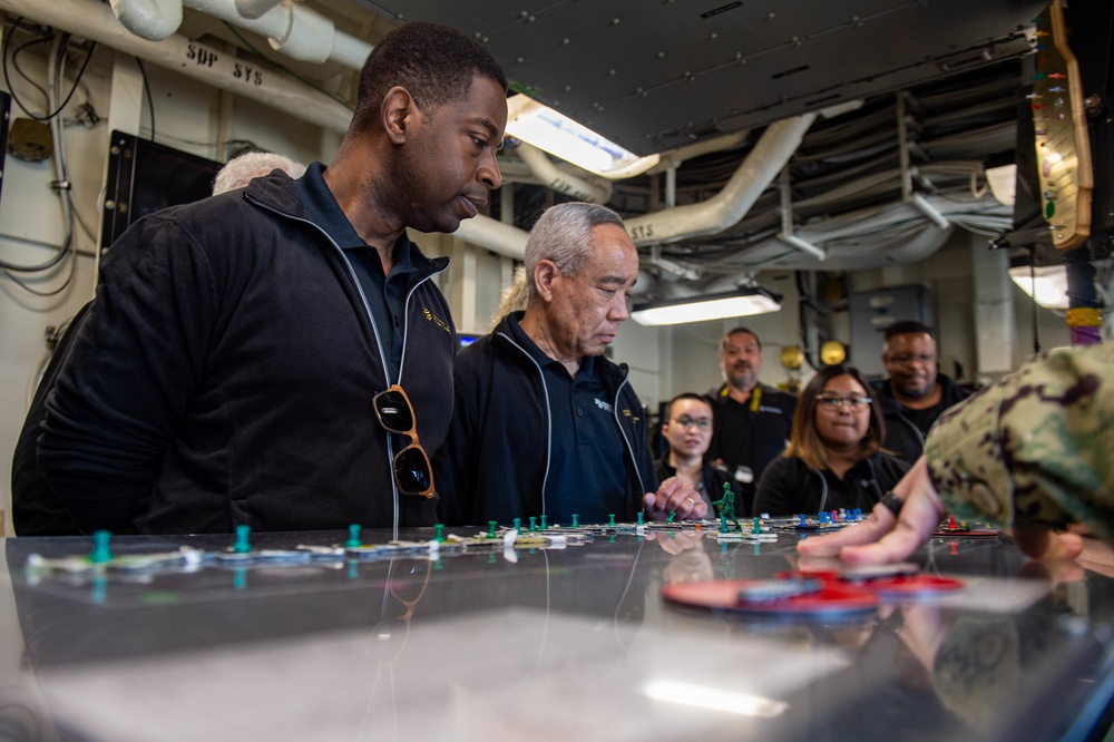 University of Maryland Global Campus Leadership Visits USS Ronald Reagan (CVN 76)