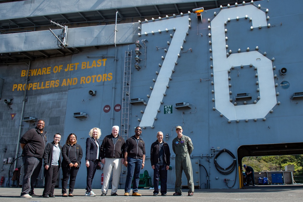 University of Maryland Global Campus Leadership Visits USS Ronald Reagan (CVN 76)