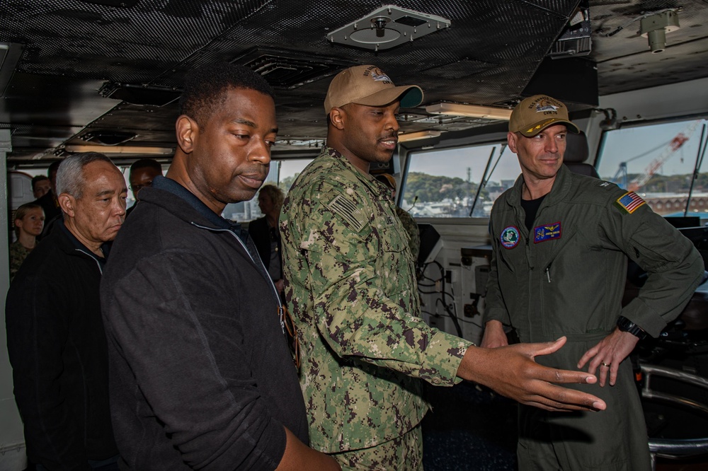 University of Maryland Global Campus Leadership Visits USS Ronald Reagan (CVN 76)