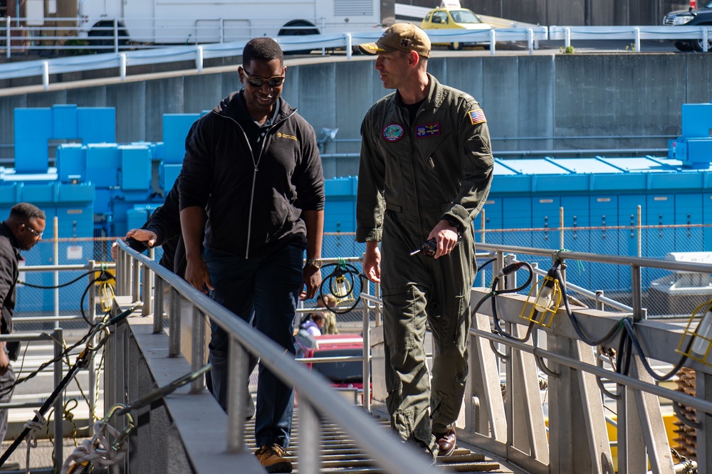 University of Maryland Global Campus Leadership Visits USS Ronald Reagan (CVN 76)