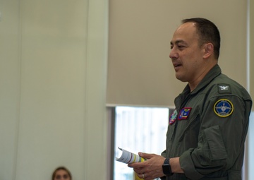 USS Ronald Reagan Commanding Officer Speaks to Family Readiness Group