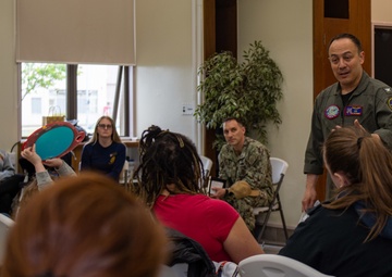 USS Ronald Reagan Commanding Officer Speaks to Family Readiness Group