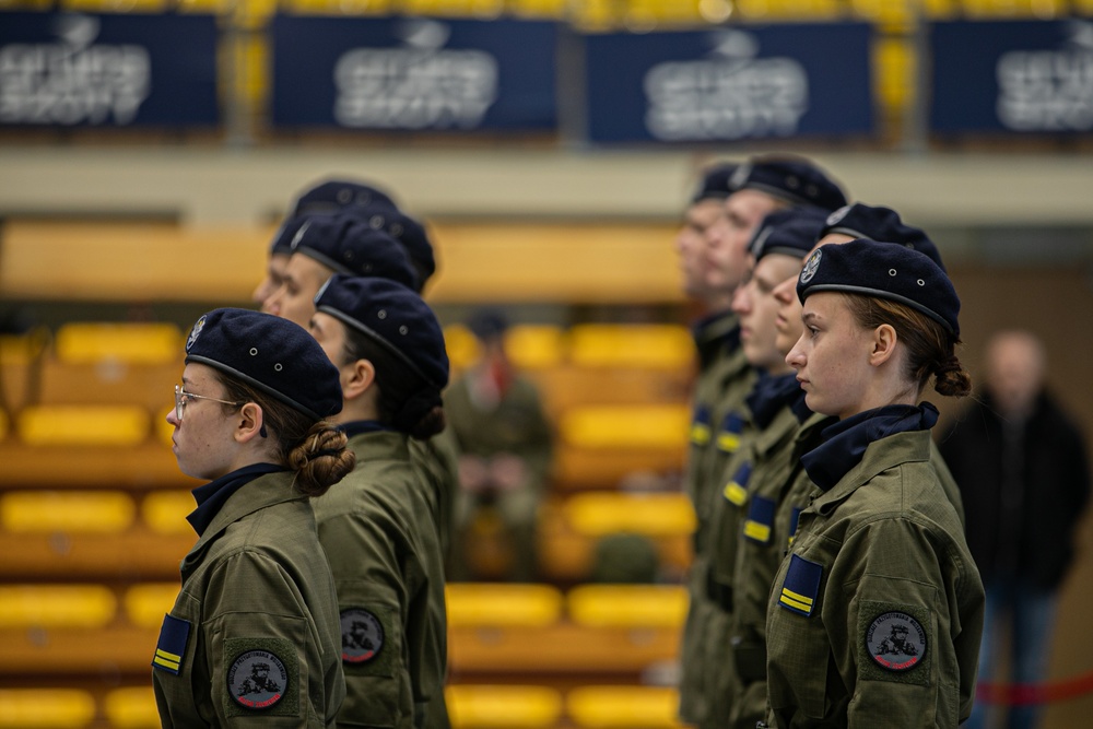 SGM Haynsworth Attends Polish Drill and Ceremony