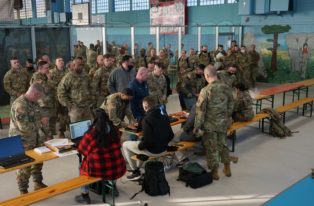 V Corps arrives at Ansbach