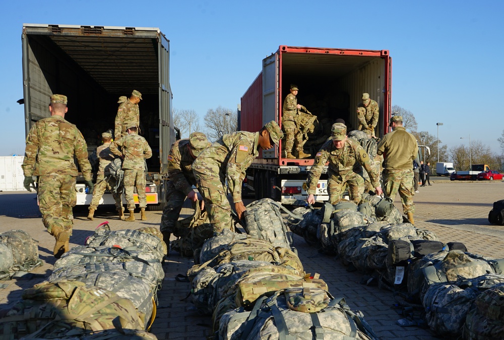 V Corps arrives at Ansbach