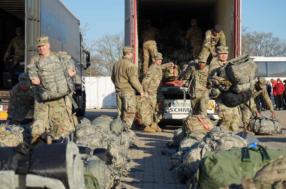 V Corps arrives at Ansbach