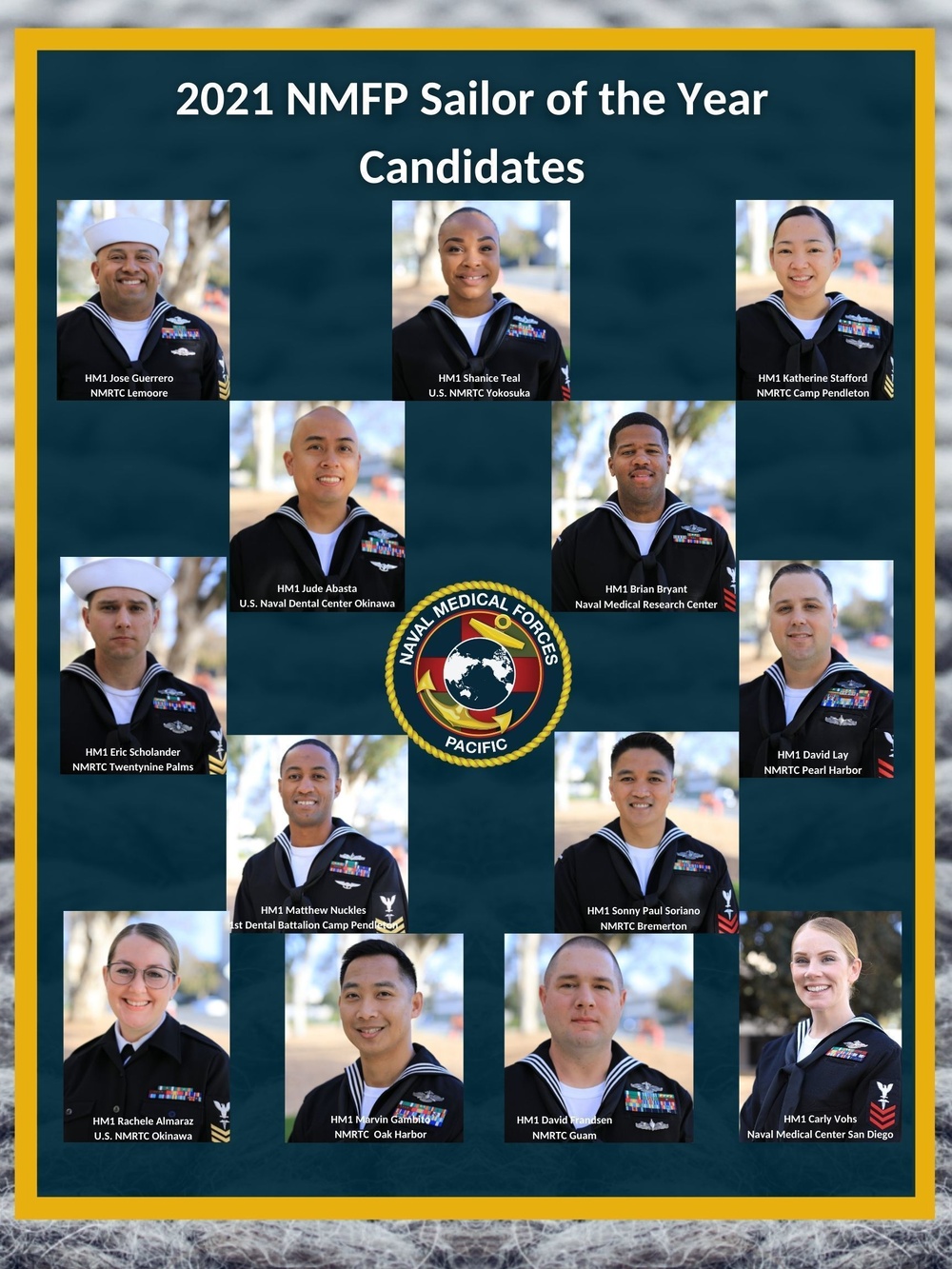 NMRTC Pearl Harbor Sailor Named Naval Medical Forces Pacific 2021 Senior Sailor of the Year