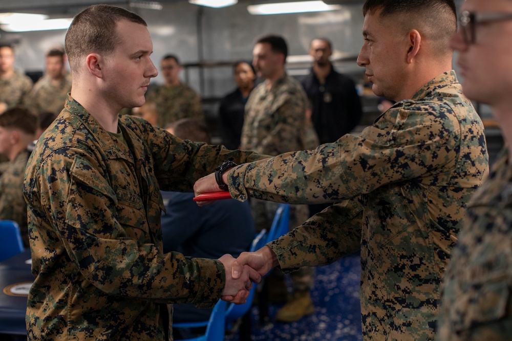 Lance Corporal Seminar Graduation Aboard USS Gunston Hall