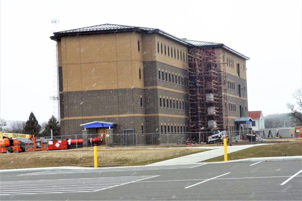 Second barracks project at Fort McCoy, funded in FY ’20, surpasses 75 percent complete
