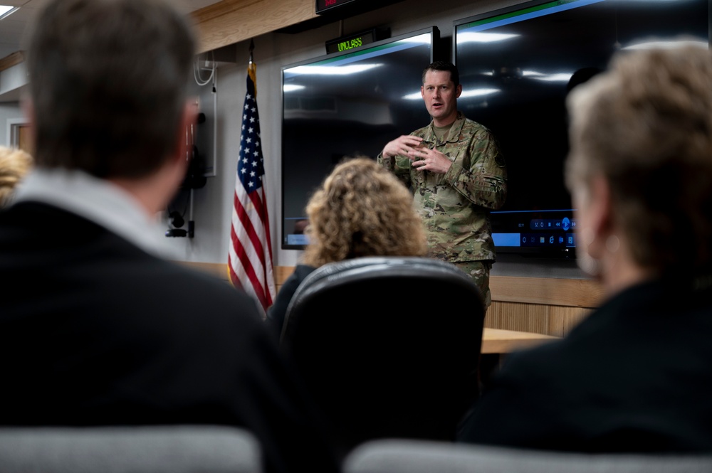 Abilene Military Affairs Committee tours Dyess Air Force Base