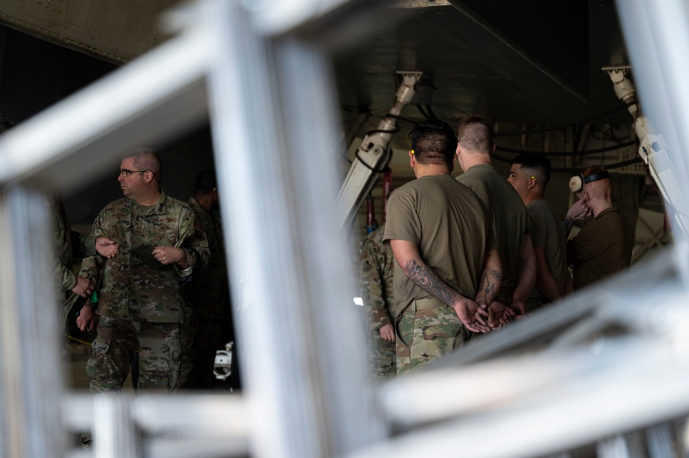 Abilene Military Affairs Committee tours Dyess Air Force Base