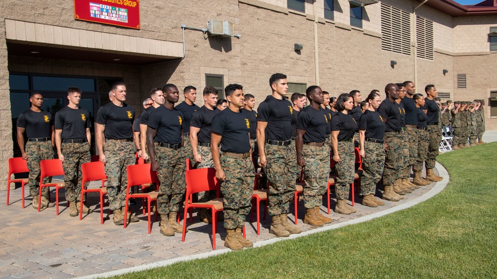 U.S. Marines attend a graduation