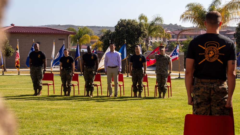 U.S. Marines attend a graduation