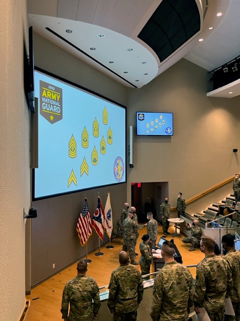 Ohio National Guard Soldiers take their next steps during mass promotion ceremony