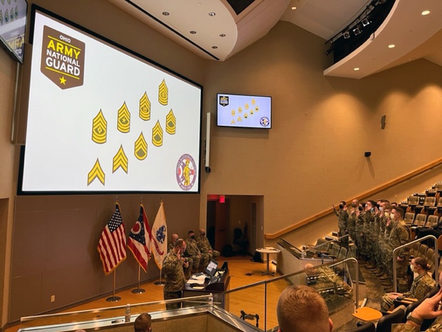 Ohio National Guard Soldiers take their next steps during mass promotion ceremony