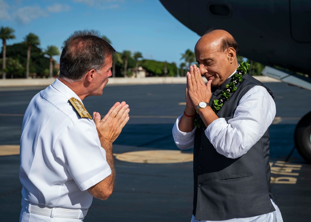 U.S. Indo-Pacific Command hosts the Indian Minister of Defense Rajnath Singh
