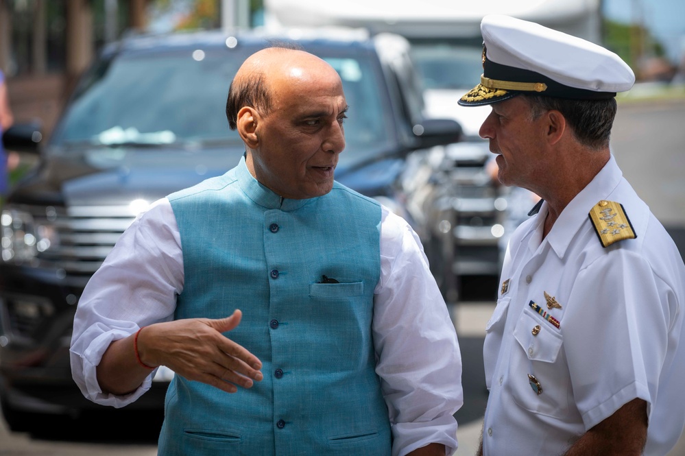 U.S. Indo-Pacific Command hosts the Indian Minister of Defense Rajnath Singh