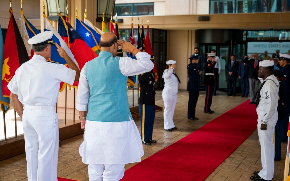 U.S. Indo-Pacific Command hosts the Indian Minister of Defense Rajnath Singh
