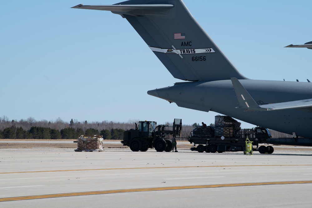 Team Travis flies away to Alpena CRTC for a readiness exercise