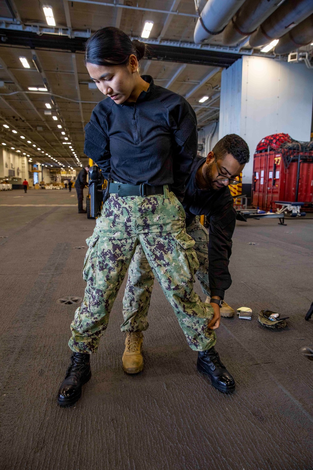 GHWB Sailors Conduct Security Training