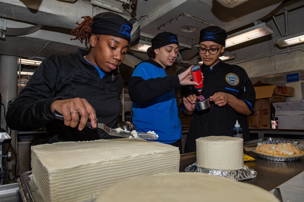 The Harry S. Truman Carrier Strike Group is on a scheduled deployment in the U.S. Sixth Fleet area of operations in support of naval operations to maintain maritime stability and security.