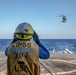 USS San Jacinto conducts flight quarters.