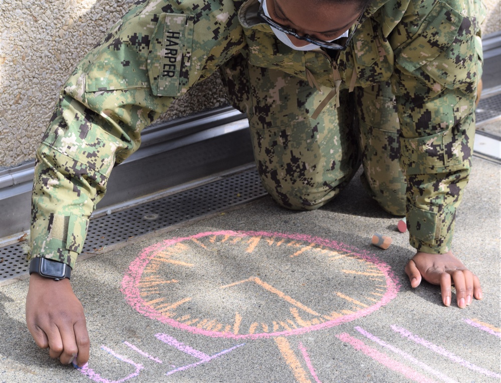 Chalking Up Awareness at NMRTC Bremerton