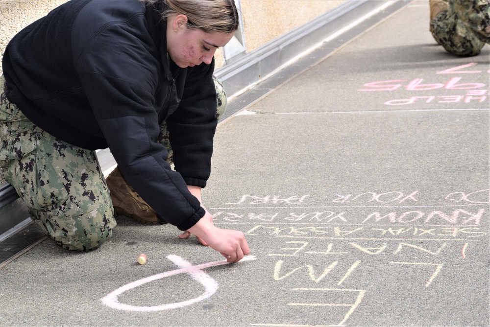 Chalking Up Awareness at NMRTC Bremerton