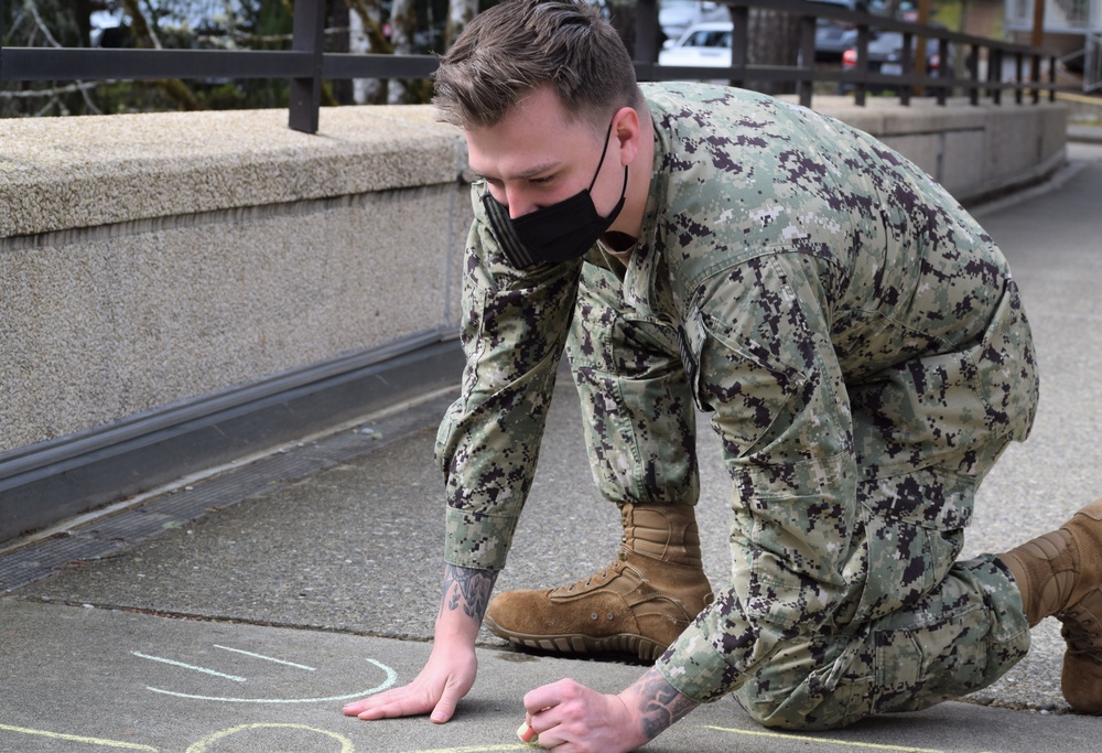 Chalking Up Awareness at NMRTC Bremerton