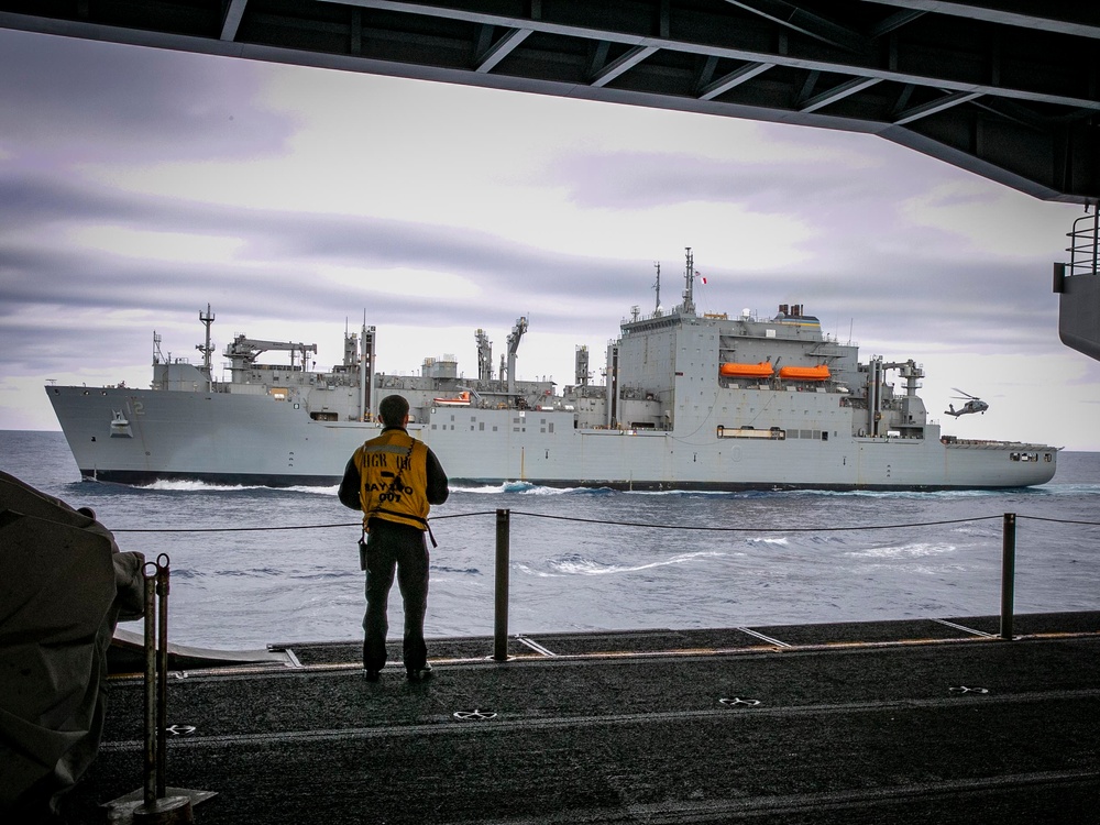 USS George H.W. Bush (CVN 77) Receives Ammunition