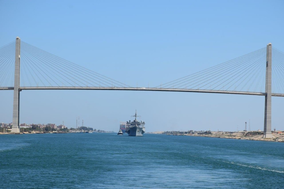 USS Mount Whitney Suez Canal Transit