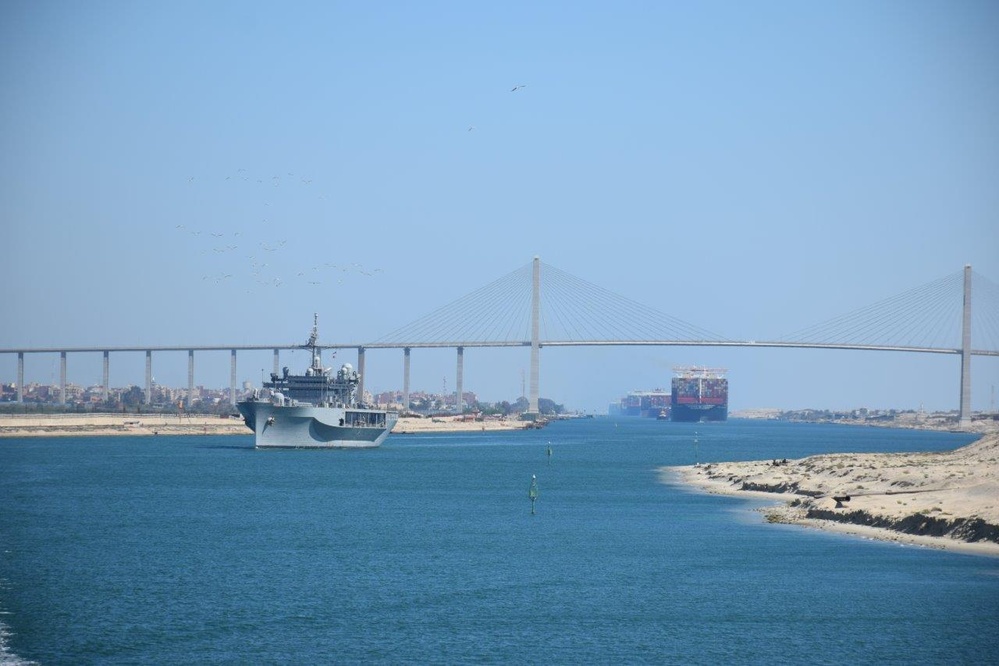 USS Mount Whitney Suez Canal Transit