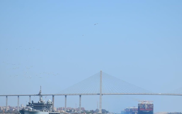 USS Mount Whitney Suez Canal Transit