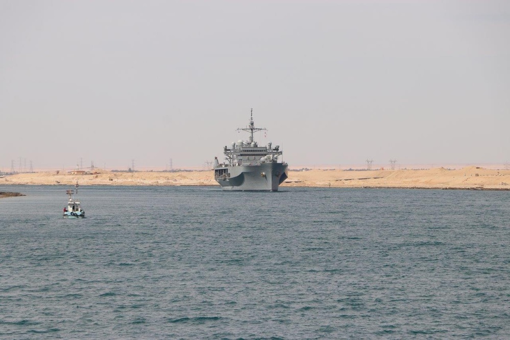 USS Mount Whitney Suez Canal Transit
