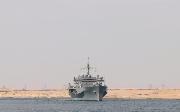 USS Mount Whitney Suez Canal Transit