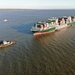 Grounded container vessel refloated in the Chesapeake Bay