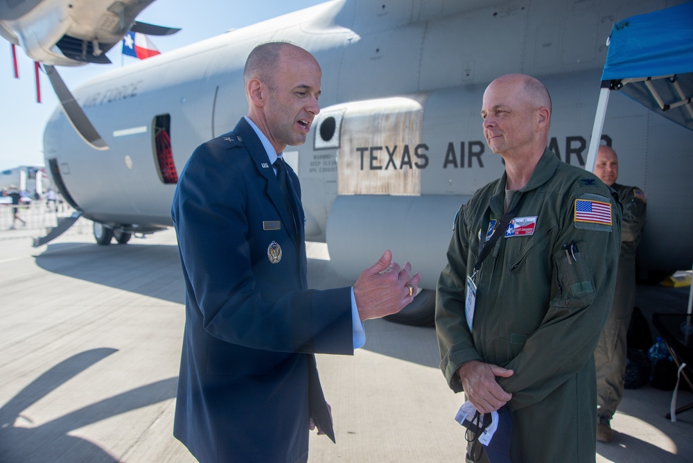 136AW Airmen Receive Coins at FIDAE 2022