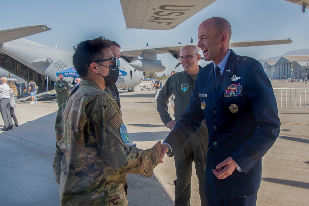 136AW Airmen Receive Coins at FIDAE 2022
