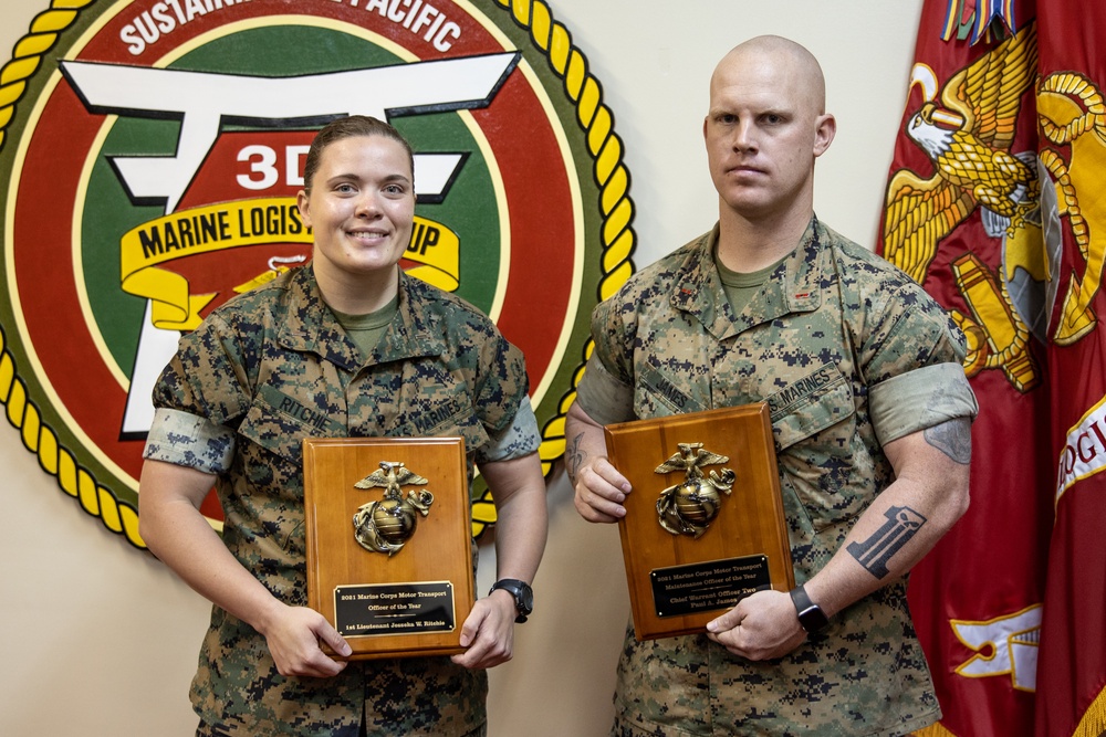 Marines Awarded Motor Transport Officer of the Year Award