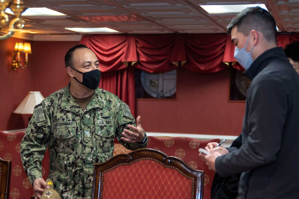 USS Ronald Reagan (CVN 76) Hosts Japan Maritime Self-Defense Force Vice Admiral